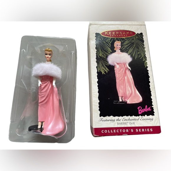 NIB Hallmark Keepsake Ornament BARBIE Enchanted Evening 1996, #3 in series - Picture 5 of 5